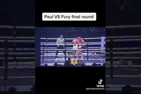 Jake Paul versus Tommy fury, final round #trending #fight #boxing #sports #saudiarabia #brawl
