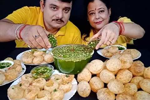 UNLIMITED SPICY🔥🌶GOLGAPPA EATING CHALLENGE *INDIAN STREET FOOD*CHILLI PANI PURI CHAAT..