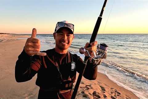 CATCH and COOK: Solo Beach FISHING is so Good...