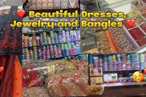 Shopping vlog beautiful dresses Bangles and jewelry in America