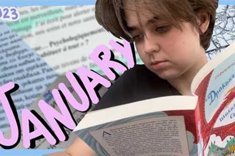 I think I'm holding myself back... | January 2023 Language Learning Vlog