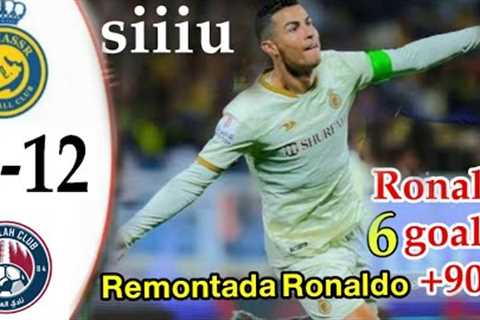 Al Nassr vs Al Adalah 12-1- Remontada Ronaldo Cr7 6 goals - All Goals&amp; extended highlights 2023 ..
