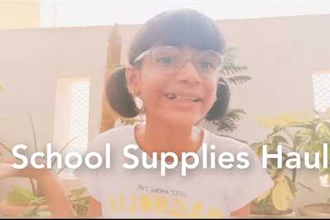 🧋 School Supplies Haul 🧋 | * 7th GRADE * | My First Video | It's Swara