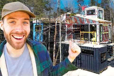 Converting Shipping Containers into a Modern Cabin