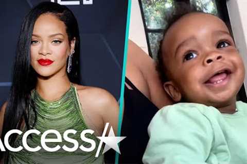 Rihanna's Workout Adorably Interrupted By Son