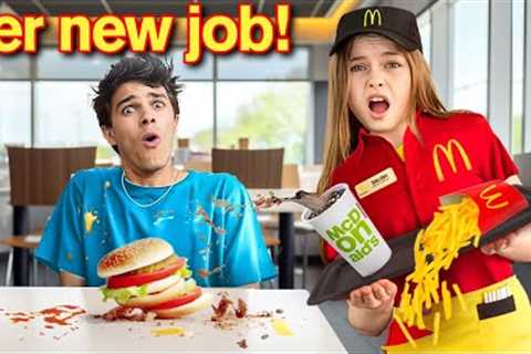 MY DAUGHTER'S NEW JOB ft/ Brent Rivera &amp; Royalty Family