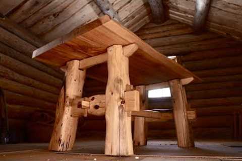 Building A Massive Table For My Log Cabin