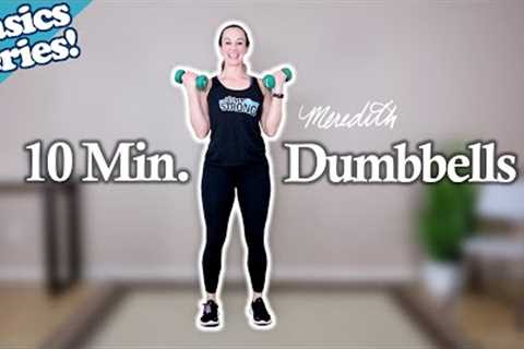 Senior Fitness 10 Min Full Body Basic Dumbbell Workout For Beginners