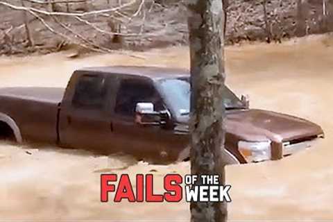 Truck Takes Wrong Turn! Fails Of The Week