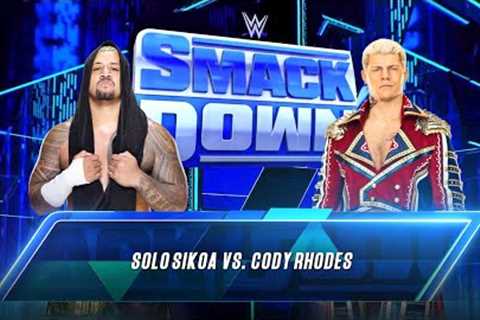 WWE 2K23 - Cody Rhodes vs. Solo Sikoa WWE SmackDown Gameplay