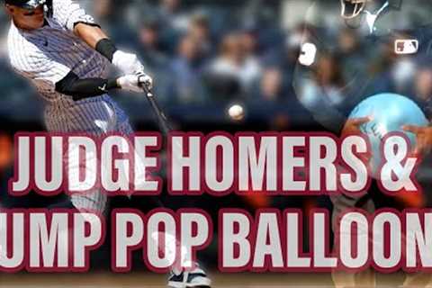 Aaron Judge homers in first at-bat and umpire pops balloon, a breakdown