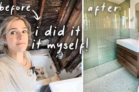 I Gave my Bathroom a Renovation MYSELF.... DIY Renovation Before &amp; After