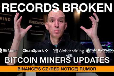 Marathon, Cleanspark, Bitfarms, Cipher - Some Broke Records! Still Undervalued &amp; Worth..