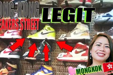 AUTHENTIC SNEAKERS MARKET IN MONGKOK, HONG KONG - OVER 100 STORES SNEAKER STREET 20 to 40% OFF NIKE