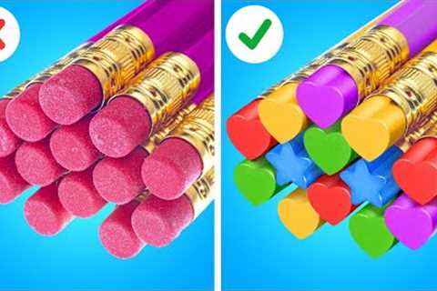 100+ VIRAL SCHOOL HACKS AND CRAFTS