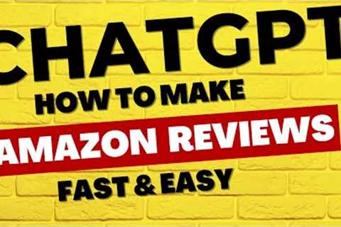 Using ChatGPT To Write Amazon Review Articles and YouTube Video Scripts