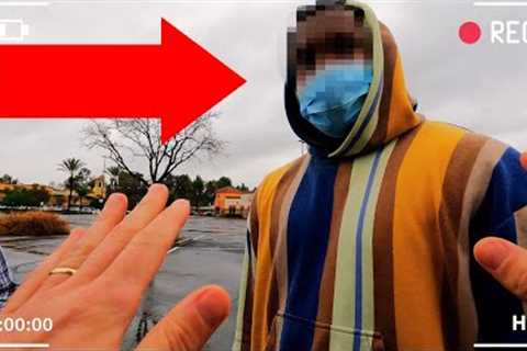 Scammer PANICS When We Confront Him in Parking Lot