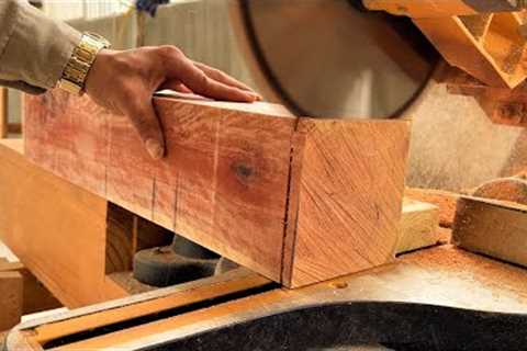 Amazing Skills Young Carpenter Transformation from Solid Block Wood to Garden Dining Table Art