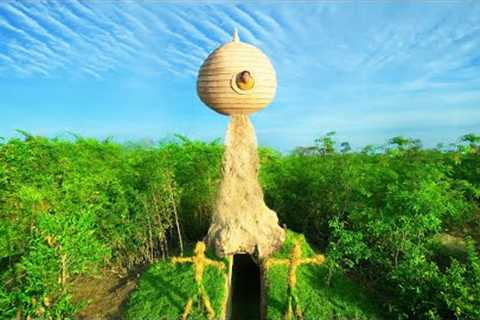 Survival Girl Living Alone Build Incredible Style Earth House on High Land Use Technology Ancient