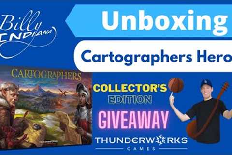 Cartographers Heroes: Collector's Edition Board Game Unboxing and GIVEAWAY!!
