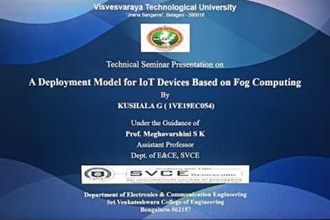 A Deployment Model for IoT Devices based on Fog Computing.