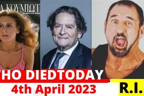 Celebrities Who Died Today, April 4th,2023 | News