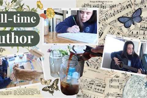 Full-Time Author Vlog 📚🎶🎨 *how I stay sane, my hobbies, and tips on how to be creative*