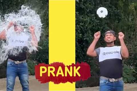 the fake ball ⚽🤣🌊 fanny football prank video 2023 #ytshorts