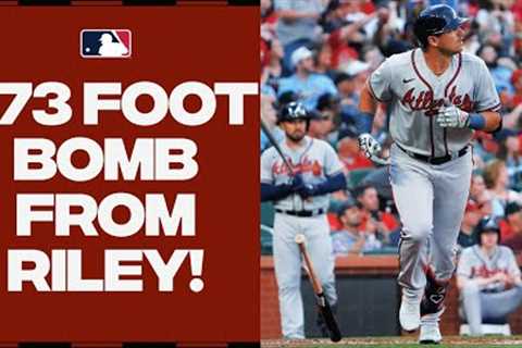 473 FEET ONTO THE CONCOURSE!! Austin Riley sends this baseball into ORBIT with MONSTER home run!