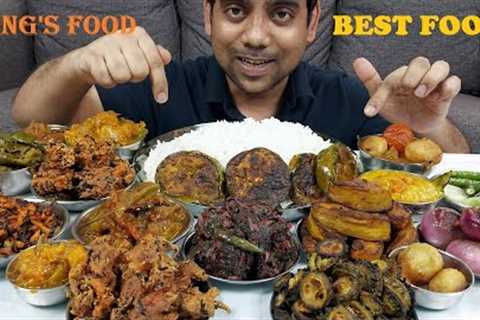 BEST INDIAN BENGALI VEG FOOD MUKBANG EATING SHOW