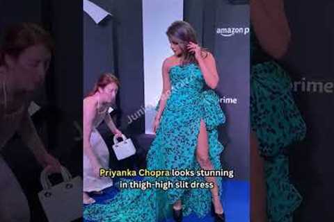 Priyanka Chopra looks stunning in thigh-high slit dress as she promotes Citadel | Junior Paparazzi