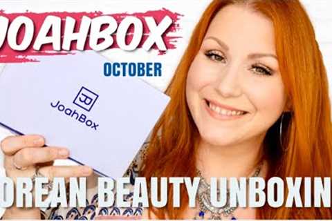 JOAHBOX OCTOBER KOREAN BEAUTY SUBSCRIPTION UNBOXING - SHIPS WORLDWIDE FOR FREE !