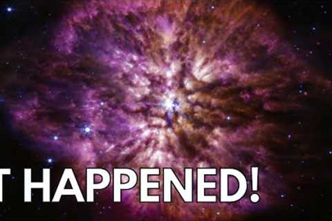 10 Minutes Ago: James Webb Space Telescope Watches INSANE Supernova Explosion