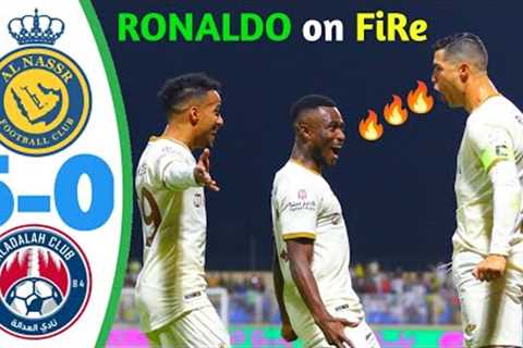 Ronaldo on Fire - Al Nassr vs Al Adalah 5-0 - Ronaldo Best Goals &amp; Extended Highlights 2023 HD