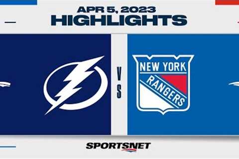 NHL Highlights | Lightning vs. Rangers - April 5, 2023