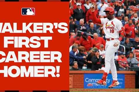 Cardinals top prospect Jordan Walker CRUSHES his FIRST CAREER home run!!!
