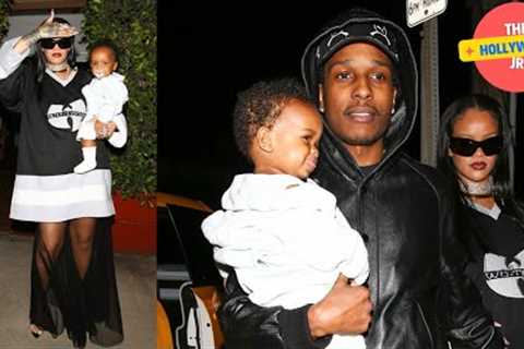 FAMILY DINNER!! RIHANNA, A$AP ROCKY AND HER MOM TAKE THE BABY OUT TO DINNER AT GIORGIO BALDI!!