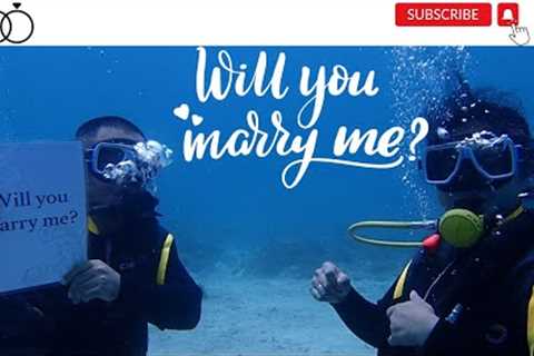 Boracay Scuba Diving Wedding Proposal