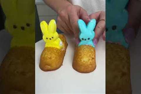 Easter Bunny Twinkie Treats 🐰 twinkies dessert ideas, desserts for kids. #eastertreats #twinkie