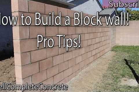 How to Build a Block Wall DIY #3