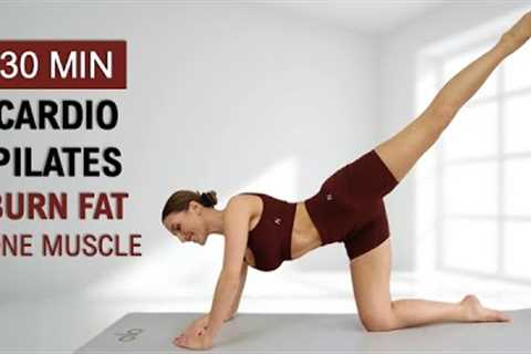 30 Min Cardio Pilates | Burn Fat + Tone Muscle | No Jumping | Feel Strong + Balanced | No Repeat