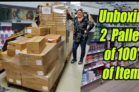 Unboxing 2 Pallets of 100's of Items - From School buses to Health and beauty Check out what we got!