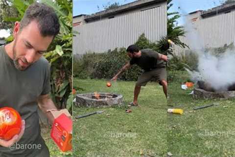 This auto extinguisher ball instantly puts out a fire 🔥😵