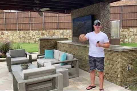 Coastal Source install. Best Pool and landscape Speaker system in the world.