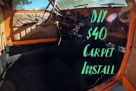 DIY : HOW TO install new carpet in your car For Only $40