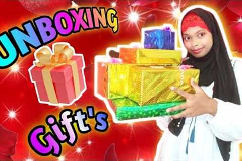 what is in the gift's 😱| unboxing my gifts | #gifts #new #unboxing #viral #video #queen #shahnaz