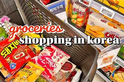 shopping in korea vlog 🇰🇷 groceries haul with prices 🛒 snacks unboxing &amp; cooking 🧑‍🍳
