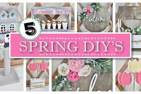 Spring Home Decor DIY'S | 5 *EASY &amp; BUDGET FRIENDLY* Projects
