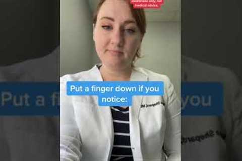 Put a finger down- guess the illness that causes these symptoms (and more)!