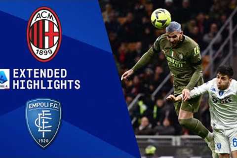 AC Milan vs. Empoli: Extended Highlights | Serie A | CBS Sports Golazo